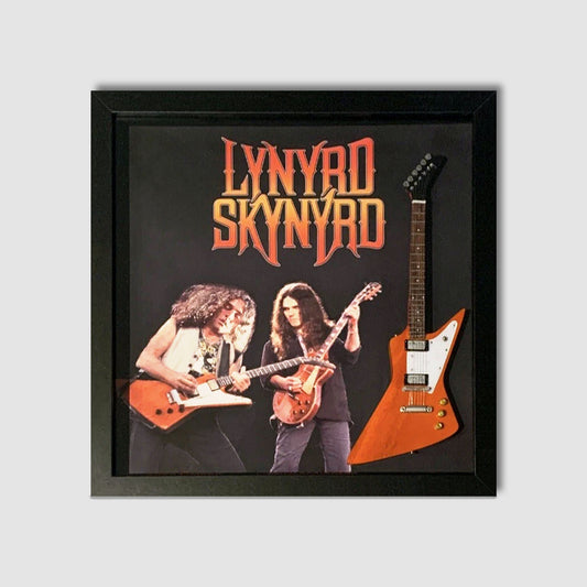 Allen Collins And Gary Rossington (Lynyrd Skynyrd) Shadow Box Frame Tribute