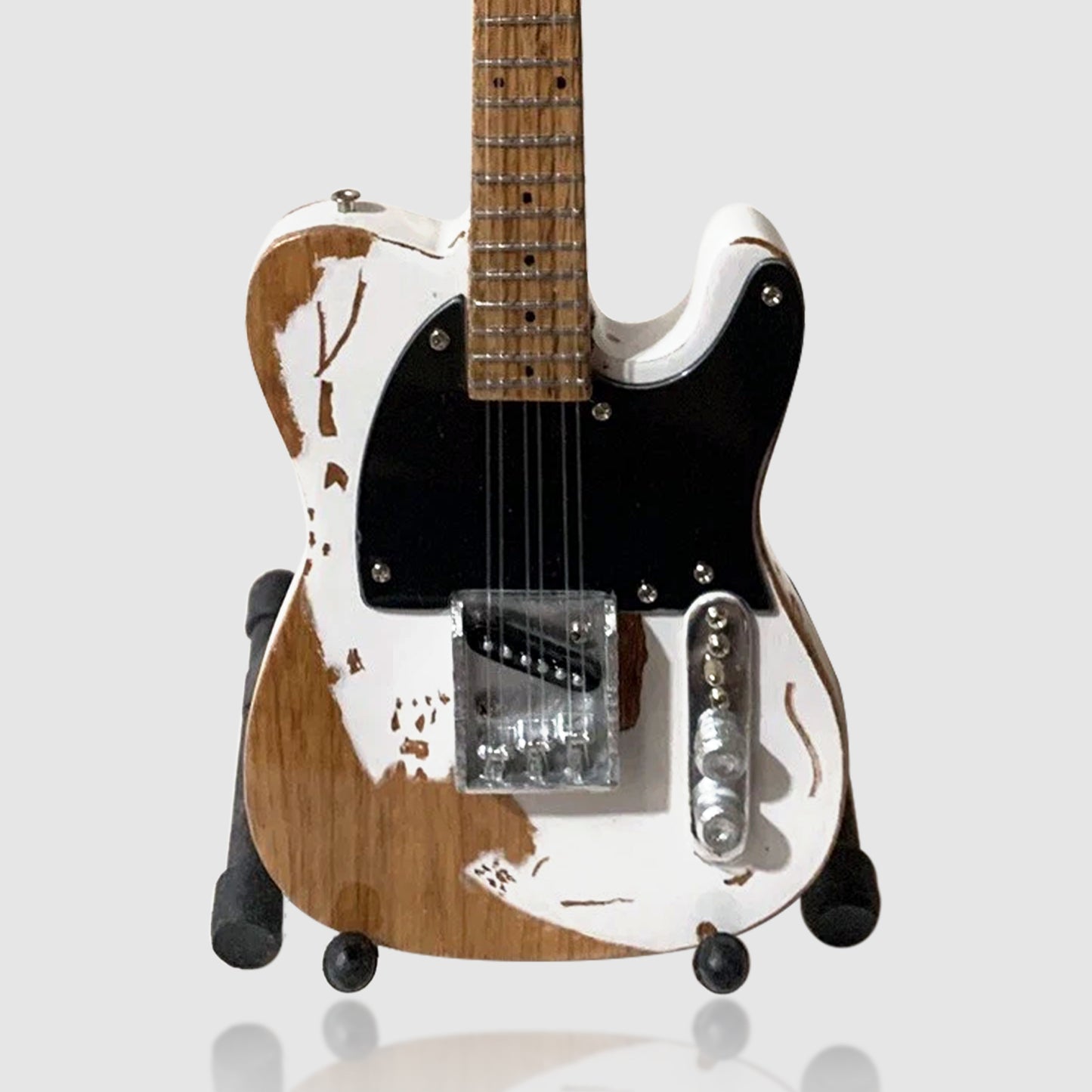 Jeff Beck 10” Miniature Guitar With Stand. Very Rare! Incredible Details