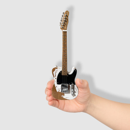 Jeff Beck 10” Miniature Guitar With Stand. Very Rare! Incredible Details