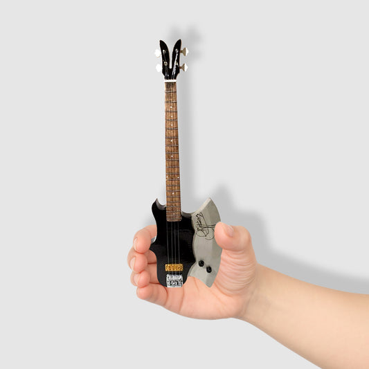 Kiss (Gene Simmons) Miniature 10” Bass Guitar With Stand. Rare Item!