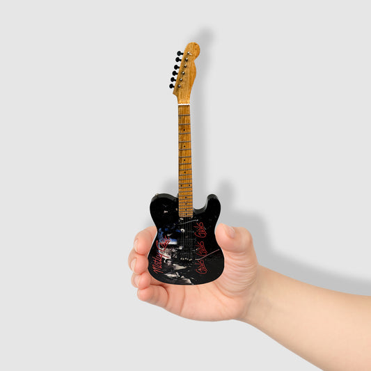 Motley Crue 10” Tribute Guitar With Stand. Girls, Girls, Girls