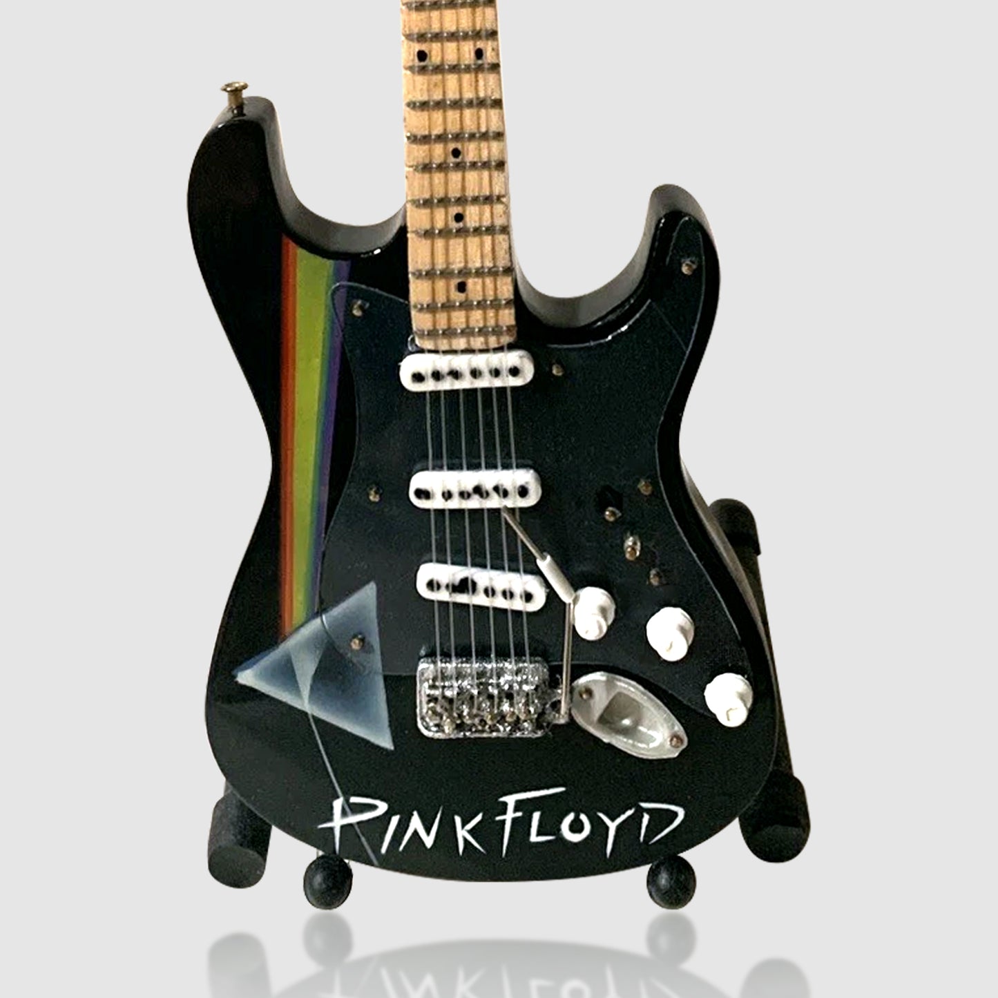 Pink Floyd (Dark Side Of The Moon) Miniature 10” Guitar With Stand