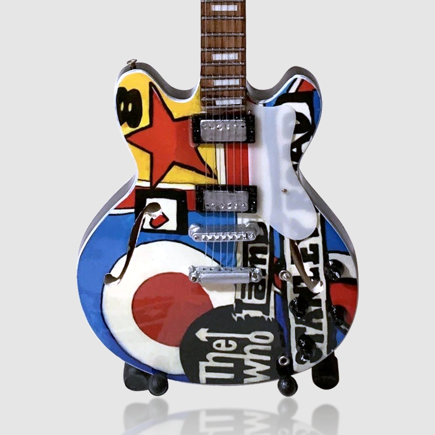 The Who Miniature 10” Tribute Guitar With Stand