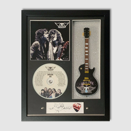 Aerosmith Guitar Tribute 11”x14” Shadow Box Featuring “Dream On”