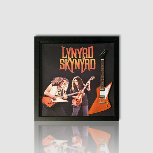 Allen Collins And Gary Rossington (Lynyrd Skynyrd) Shadow Box Frame Tribute