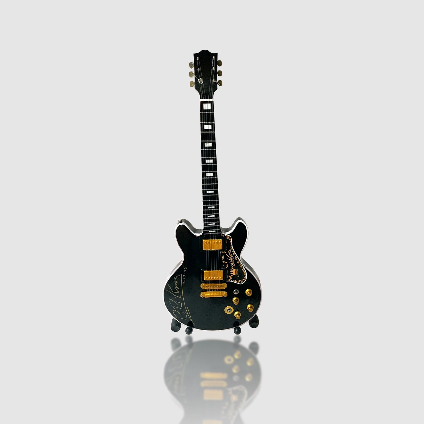 BB King Miniature 10” Guitar With Stand. Very Rare!
