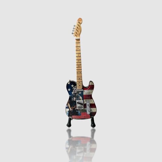 Bruce Springsteen Miniature 10” Tribute Guitar With Stand