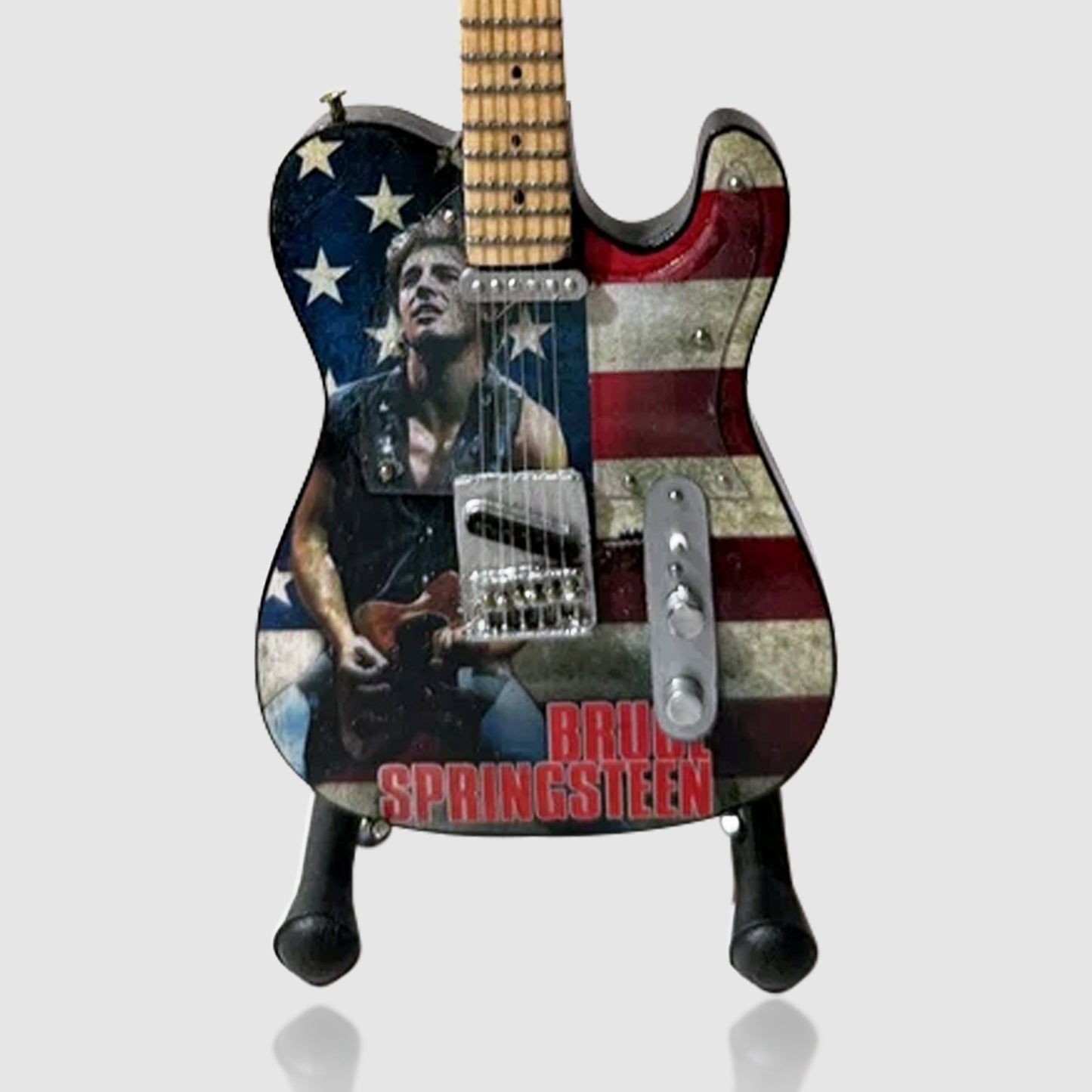 Bruce Springsteen Miniature 10” Tribute Guitar With Stand