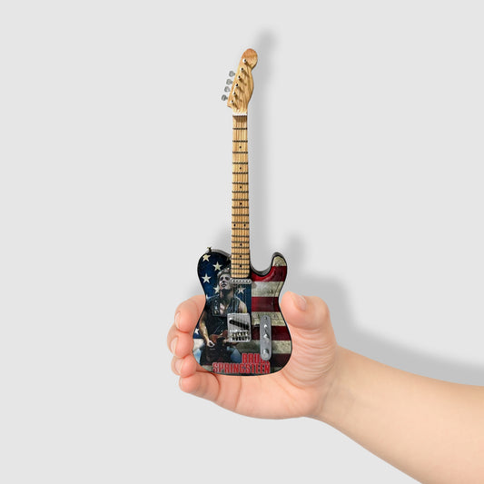Bruce Springsteen Miniature 10” Tribute Guitar With Stand