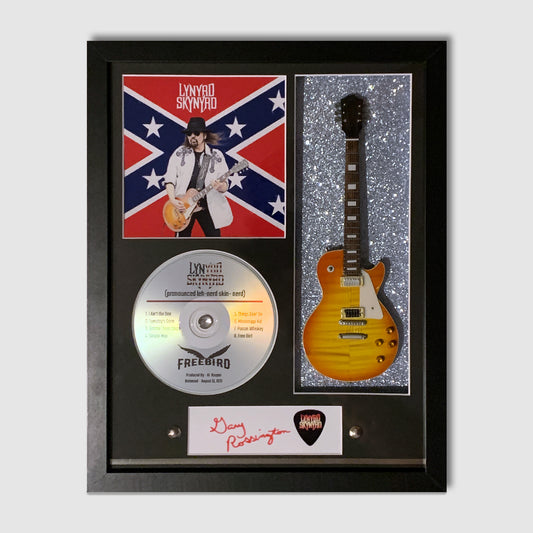 Gary Rossington (Lynyrd Skynyrd) Shadow Box Frame Tribute. 11”x14” Frame