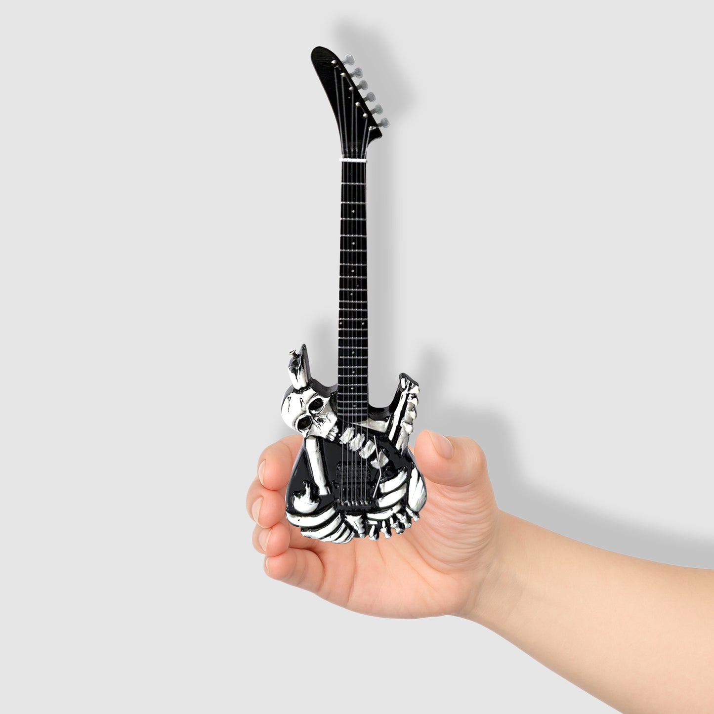 George Lynch (Dokken) miniature 10” tribute guitar with stand