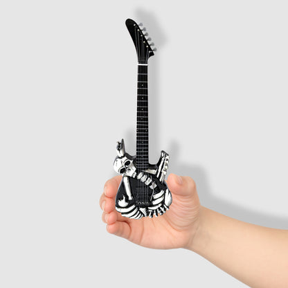 George Lynch (Dokken) miniature 10” tribute guitar with stand