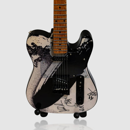 Led Zeppelin I Autographed Miniature 10” Tribute Guitar With Stand