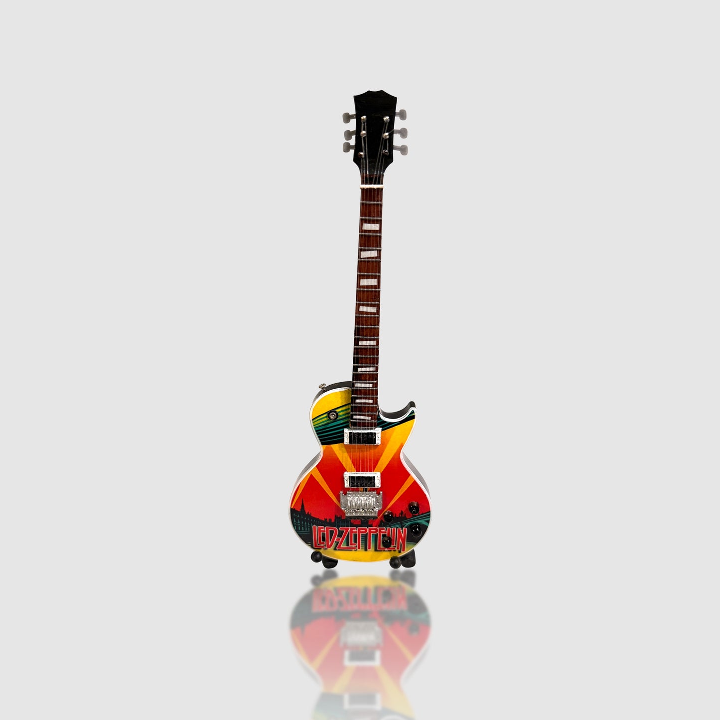 Led Zeppelin Tribute Miniature 10” Guitar With Stand