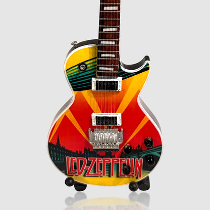 Led Zeppelin Tribute Miniature 10” Guitar With Stand