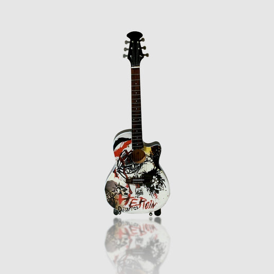 Motley Crue 10” Tribute Guitar With Stand. On Sale Now!