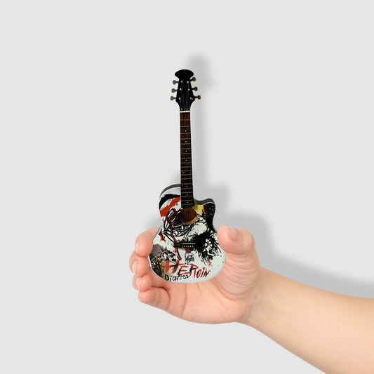 Motley Crue 10” Tribute Guitar With Stand. On Sale Now!