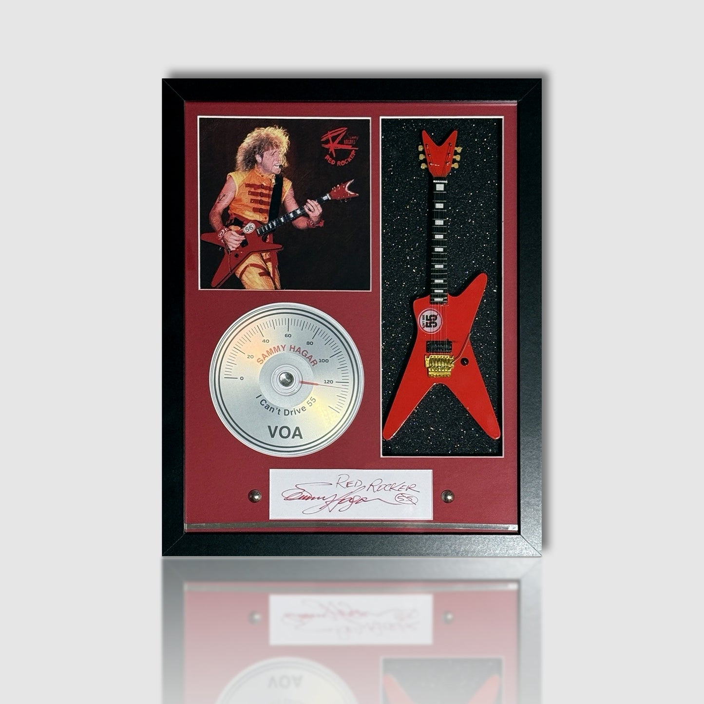 Sammy Hagar (VOA) 11”x14” Guitar Tribute Shadow Box Frame. Fast Shipping! 1 Left!