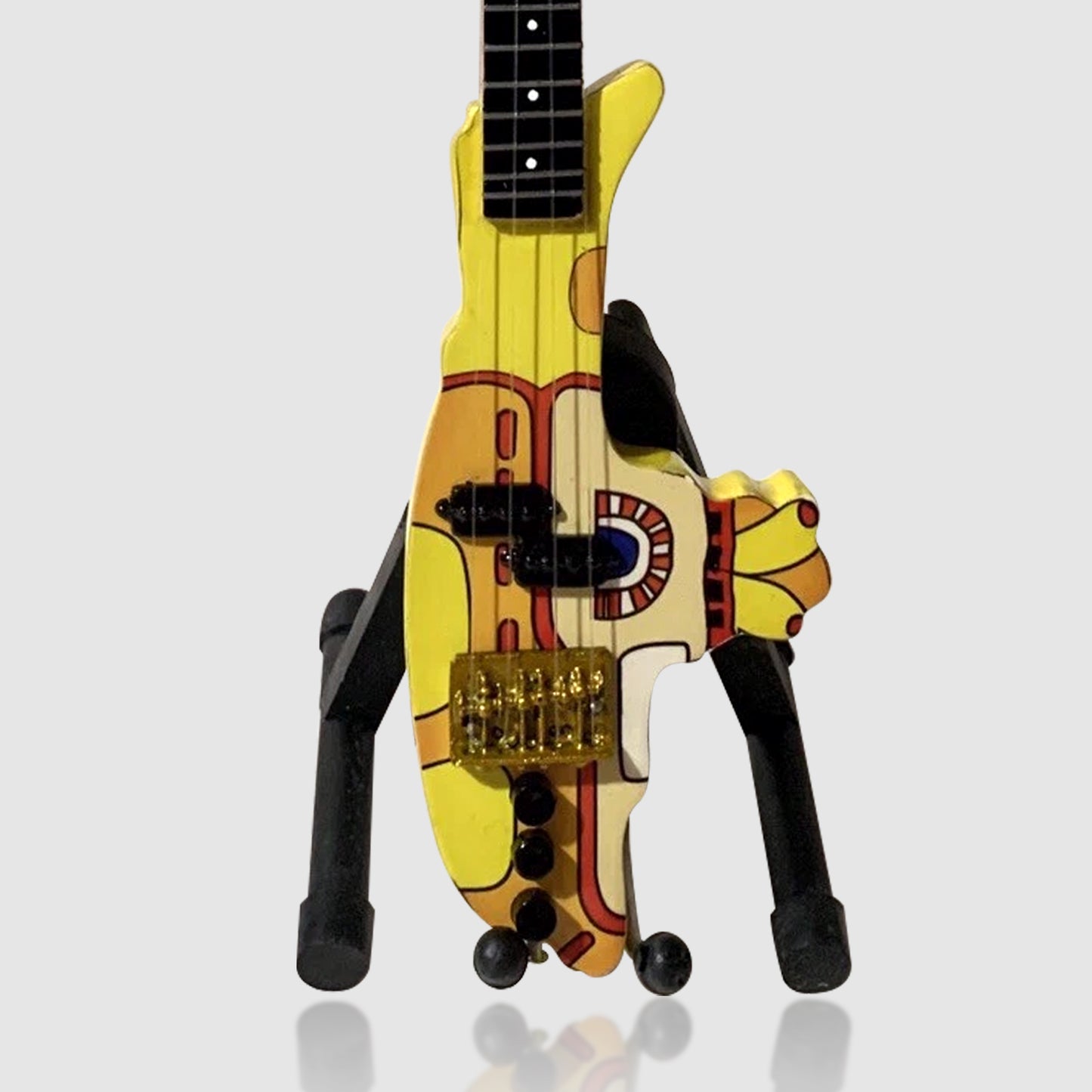 The Beatles Miniature 10” Guitar With Stand. 1:4 Scale