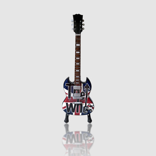 The Who Miniature 10” Tribute Guitar With Stand