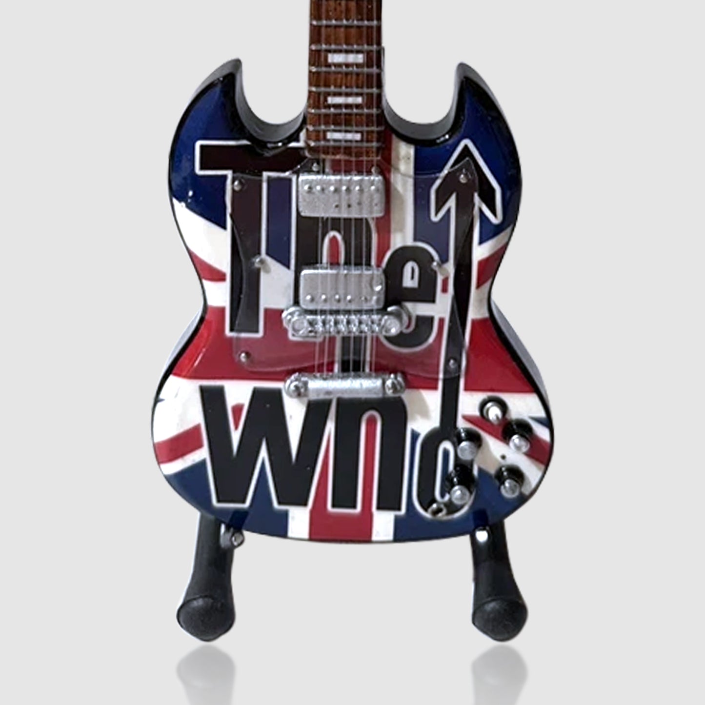 The Who Miniature 10” Tribute Guitar With Stand