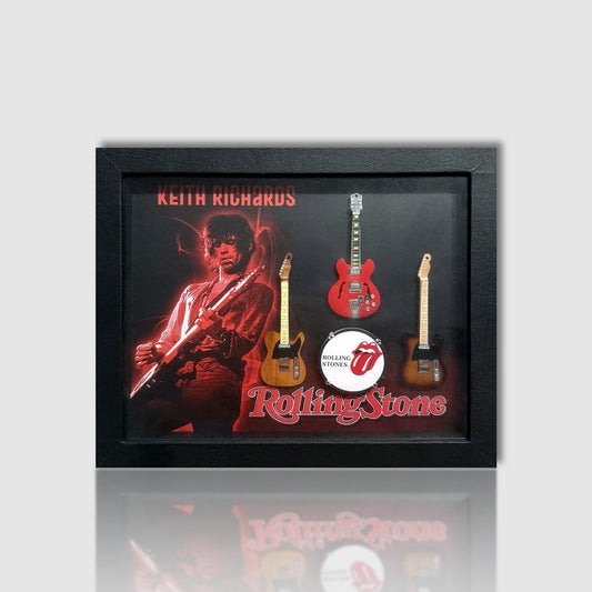 The Keith Richards Guitar Tribute Shadow Box Frame