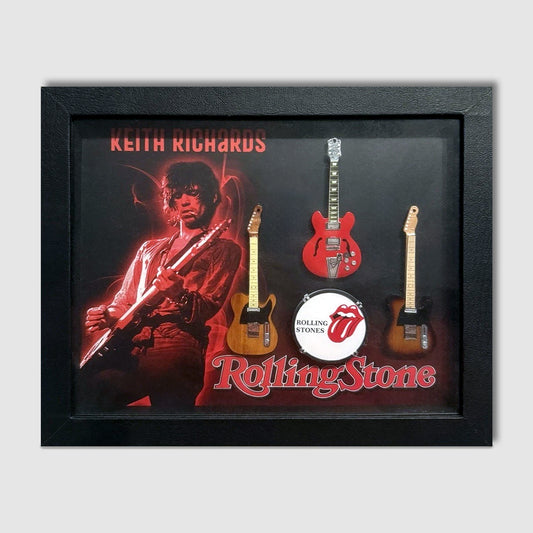 The Keith Richards Guitar Tribute Shadow Box Frame