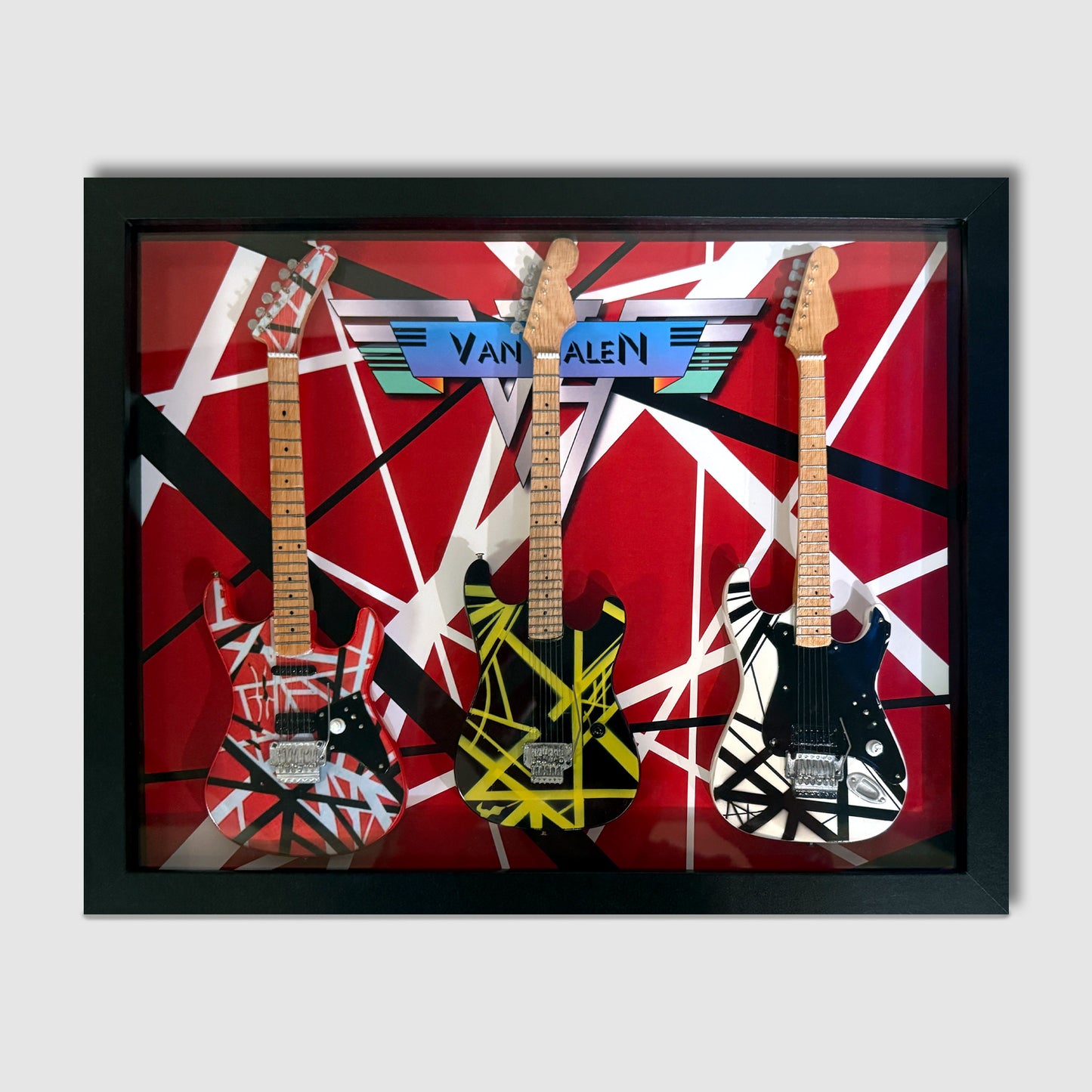 Van Halen Tribute 11”x14” Guitar Shadow Box Frame